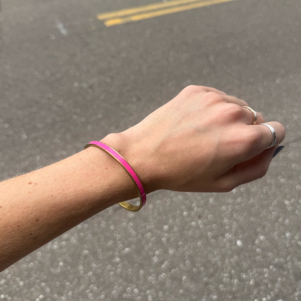 Pink/gold Kate Spade Bangle